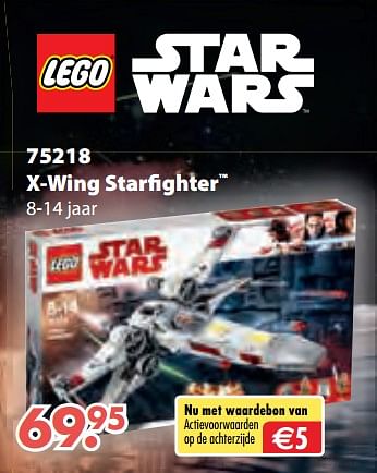 Aanbiedingen X-wing starfighter - Lego - Geldig van 08/10/2018 tot 06/12/2018 bij Multi Bazar