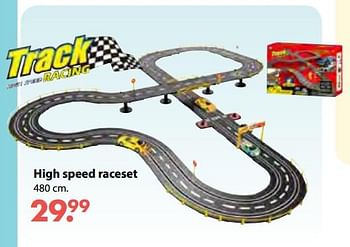 Aanbiedingen High speed raceset - Huismerk - Multi Bazar - Geldig van 08/10/2018 tot 06/12/2018 bij Multi Bazar