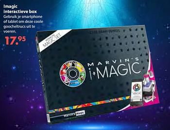 Aanbiedingen Imagic interactieve box - Marvin's Magic - Geldig van 08/10/2018 tot 06/12/2018 bij Multi Bazar