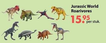 Aanbiedingen Jurassic world roarivores - Mattel - Geldig van 08/10/2018 tot 06/12/2018 bij Multi Bazar