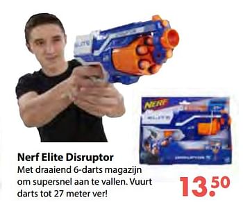Aanbiedingen Nerf elite disruptor - Nerf - Geldig van 08/10/2018 tot 06/12/2018 bij Multi Bazar