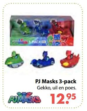 Aanbiedingen Pj masks 3-pack - PJ Masks - Geldig van 08/10/2018 tot 06/12/2018 bij Multi Bazar