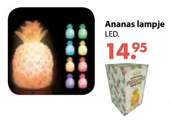 Aanbiedingen Ananas lampje - Huismerk - Multi Bazar - Geldig van 08/10/2018 tot 06/12/2018 bij Multi Bazar