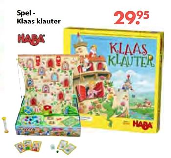 Aanbiedingen Spel - klaas klauter - Haba - Geldig van 08/10/2018 tot 06/12/2018 bij Multi Bazar