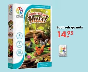 Aanbiedingen Squirrels go nuts - Smart Games - Geldig van 08/10/2018 tot 06/12/2018 bij Multi Bazar