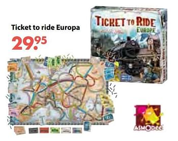 Aanbiedingen Ticket to ride europa - Asmodee - Geldig van 08/10/2018 tot 06/12/2018 bij Multi Bazar