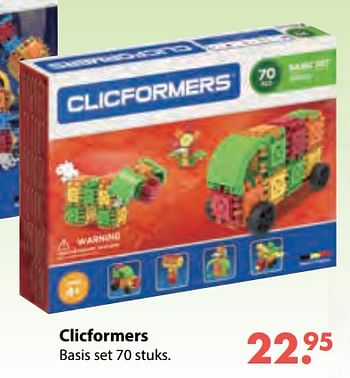 Aanbiedingen Clicformers - Clicformers - Geldig van 08/10/2018 tot 06/12/2018 bij Multi Bazar