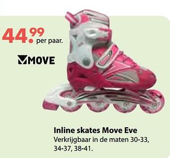 Aanbiedingen Inline skates move eve - Move - Geldig van 08/10/2018 tot 06/12/2018 bij Multi Bazar