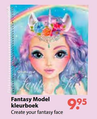 Aanbiedingen Fantasy model kleurboek - Top Model - Geldig van 08/10/2018 tot 06/12/2018 bij Multi Bazar