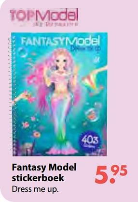 Aanbiedingen Fantasy model stickerboek - Top Model - Geldig van 08/10/2018 tot 06/12/2018 bij Multi Bazar