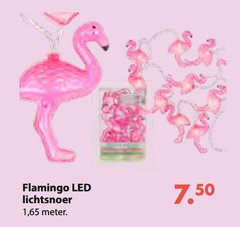 Aanbiedingen Flamingo led lichtsnoer - Huismerk - Multi Bazar - Geldig van 08/10/2018 tot 06/12/2018 bij Multi Bazar
