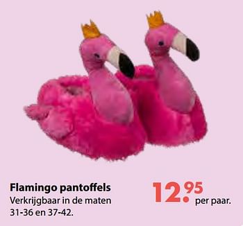 Aanbiedingen Flamingo pantoffels - Huismerk - Multi Bazar - Geldig van 08/10/2018 tot 06/12/2018 bij Multi Bazar