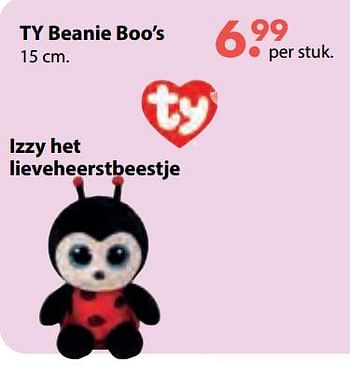 Aanbiedingen Izzy het lieveheerstbeestje - TY Beanie Boo - Geldig van 08/10/2018 tot 06/12/2018 bij Multi Bazar
