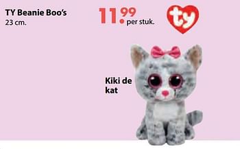 Aanbiedingen Kiki de kat - TY Beanie Boo - Geldig van 08/10/2018 tot 06/12/2018 bij Multi Bazar