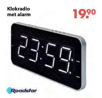 Aanbiedingen Klokradio met alarm - Roadstar - Geldig van 08/10/2018 tot 06/12/2018 bij Multi Bazar
