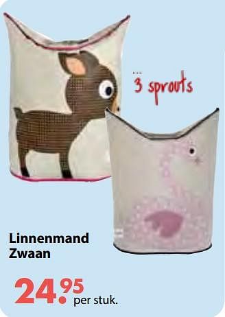 Aanbiedingen Linnenmand zwaan - Huismerk - Multi Bazar - Geldig van 08/10/2018 tot 06/12/2018 bij Multi Bazar