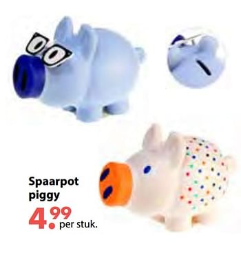 Aanbiedingen Spaarpot piggy - Huismerk - Multi Bazar - Geldig van 08/10/2018 tot 06/12/2018 bij Multi Bazar