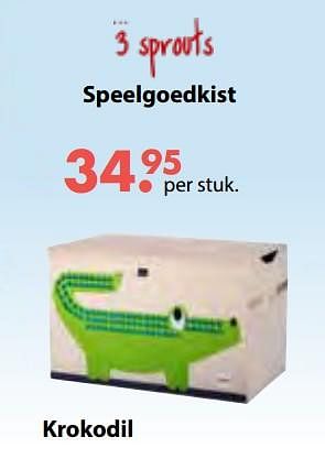 Aanbiedingen Speelgoedkist krokodil - Huismerk - Multi Bazar - Geldig van 08/10/2018 tot 06/12/2018 bij Multi Bazar