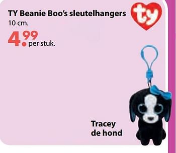 Aanbiedingen Tracey de hond - TY Beanie Boo - Geldig van 08/10/2018 tot 06/12/2018 bij Multi Bazar