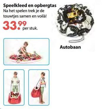 Aanbiedingen Speelkleed en opbergtas autobaan - Huismerk - Multi Bazar - Geldig van 08/10/2018 tot 06/12/2018 bij Multi Bazar