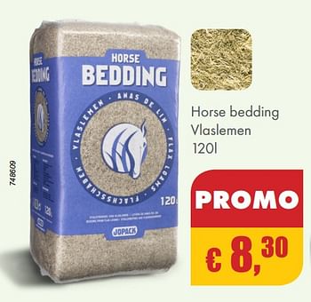 Aanbiedingen Horse bedding vlaslemen - Jopack - Geldig van 01/10/2018 tot 31/10/2018 bij Multi Bazar