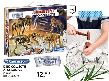 Aanbiedingen Dino collectie archeospel - Clementoni - Geldig van 16/10/2018 tot 11/12/2018 bij Supra Bazar