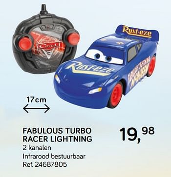 Aanbiedingen Fabulous turbo racer lightning - Disney - Geldig van 16/10/2018 tot 11/12/2018 bij Supra Bazar