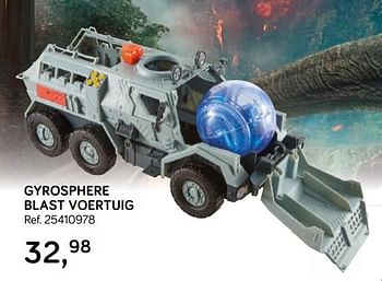 Aanbiedingen Gyrosphere blast voertuig - Jurassic World - Geldig van 16/10/2018 tot 11/12/2018 bij Supra Bazar