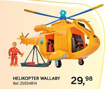 Aanbiedingen Helikopter wallaby - remote_pf_nl.BRANDweerman Sam - Geldig van 16/10/2018 tot 11/12/2018 bij Supra Bazar