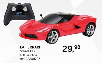 Aanbiedingen La ferrari - Ferrari - Geldig van 16/10/2018 tot 11/12/2018 bij Supra Bazar