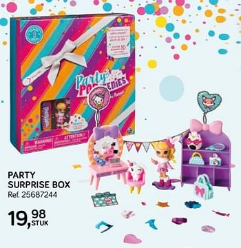 Aanbiedingen Party surprise box - Party Popteenies - Geldig van 16/10/2018 tot 11/12/2018 bij Supra Bazar