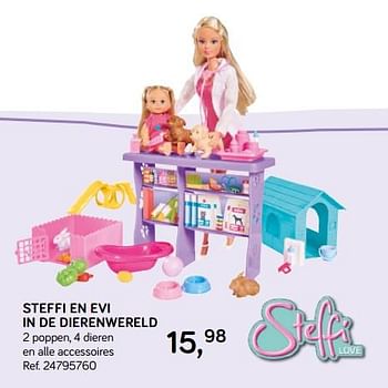 Aanbiedingen Steffi en evi in de dierenwereld - Steffi Love - Geldig van 16/10/2018 tot 11/12/2018 bij Supra Bazar