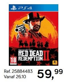 Aanbiedingen Red dead redemption ii - Rockstar Games - Geldig van 16/10/2018 tot 11/12/2018 bij Supra Bazar