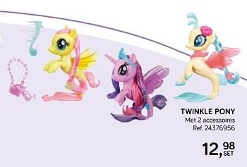 Aanbiedingen Twinkle pony - Hasbro - Geldig van 16/10/2018 tot 11/12/2018 bij Supra Bazar