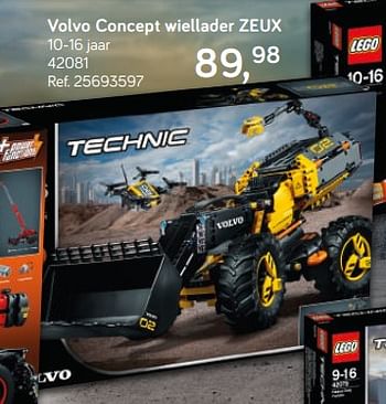 Aanbiedingen Volvo concept wiellader zeux - Lego - Geldig van 16/10/2018 tot 11/12/2018 bij Supra Bazar