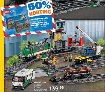 Aanbiedingen Vrachttrein - Lego - Geldig van 16/10/2018 tot 11/12/2018 bij Supra Bazar