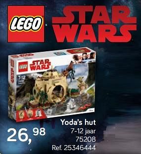 Aanbiedingen Yoda`s hut - Lego - Geldig van 16/10/2018 tot 11/12/2018 bij Supra Bazar