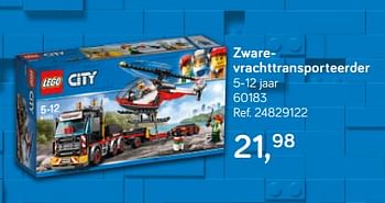 Aanbiedingen Zwarevrachttransporteerder - Lego - Geldig van 16/10/2018 tot 11/12/2018 bij Supra Bazar