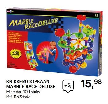 Aanbiedingen Knikkerloopbaan marble race deluxe - Play-Go - Geldig van 16/10/2018 tot 11/12/2018 bij Supra Bazar