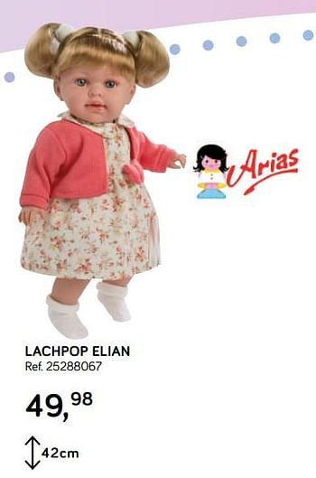 Aanbiedingen Lachpop elian - Arias - Geldig van 16/10/2018 tot 11/12/2018 bij Supra Bazar