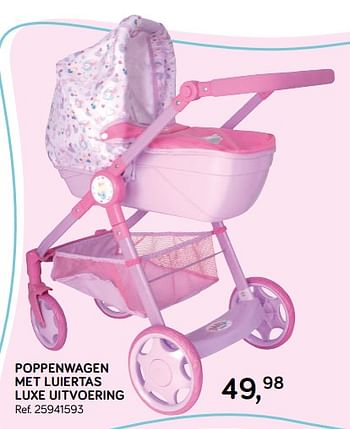 Aanbiedingen Poppenwagen met luiertas luxe uitvoering - Baby Born - Geldig van 16/10/2018 tot 11/12/2018 bij Supra Bazar