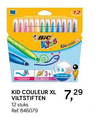 Aanbiedingen Kid couleur xl viltstiften - BIC - Geldig van 16/10/2018 tot 11/12/2018 bij Supra Bazar