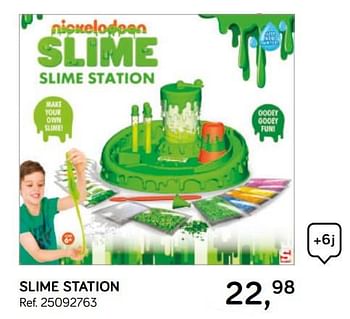 Aanbiedingen Slime station - Nickelodeon - Geldig van 16/10/2018 tot 11/12/2018 bij Supra Bazar