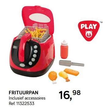 Aanbiedingen Frituurpan - Play-Go - Geldig van 16/10/2018 tot 11/12/2018 bij Supra Bazar