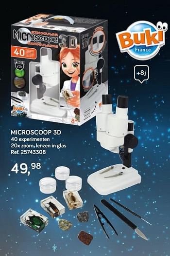 Aanbiedingen Microscoop 3d - Buki - Geldig van 16/10/2018 tot 11/12/2018 bij Supra Bazar