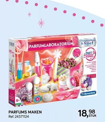 Aanbiedingen Parfums maken - Clementoni - Geldig van 16/10/2018 tot 11/12/2018 bij Supra Bazar