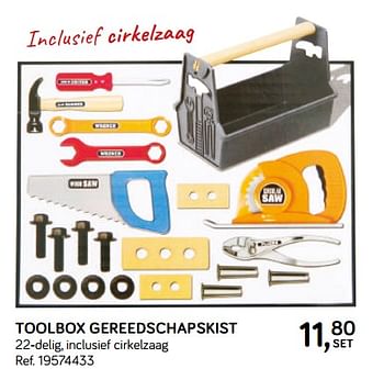 Aanbiedingen Toolbox gereedschapskist - Redbox - Geldig van 16/10/2018 tot 11/12/2018 bij Supra Bazar