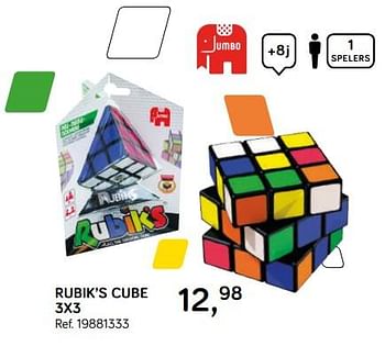 Aanbiedingen Rubik`s cube 3x3 - Jumbo - Geldig van 16/10/2018 tot 11/12/2018 bij Supra Bazar