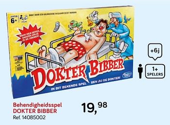 Aanbiedingen Behendigheidsspel dokter bibber - Hasbro - Geldig van 16/10/2018 tot 11/12/2018 bij Supra Bazar