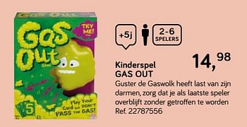 Aanbiedingen Kinderspel gas out - Mattel - Geldig van 16/10/2018 tot 11/12/2018 bij Supra Bazar